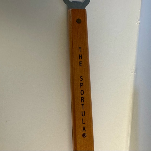 The Spatula NBA Golden State Warriors Wood Handle BBQ W/Integrated Bottle Opener - Picture 9 of 10